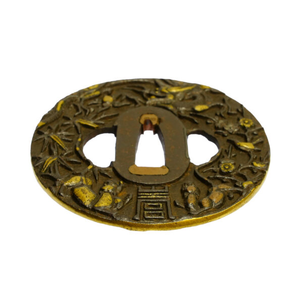 Antique Tsuba for Samurai Sword with Nihon Tousougu Kenkyukai Certificate (T-697) - Image 5