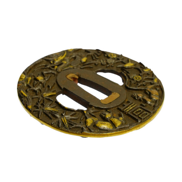Antique Tsuba for Samurai Sword with Nihon Tousougu Kenkyukai Certificate (T-697) - Image 6