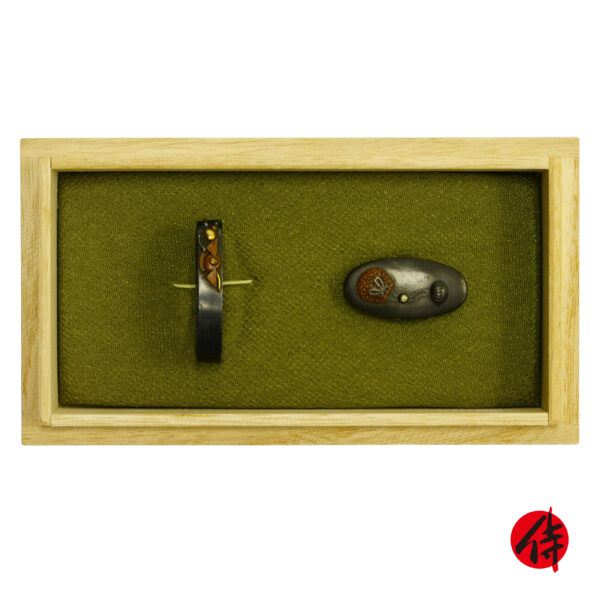 Antique Fuchi Kashira for Samurai Sword (F-35)