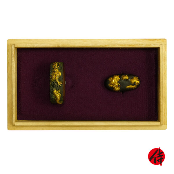 Antique Fuchi Kashira for Samurai Sword (F-38)