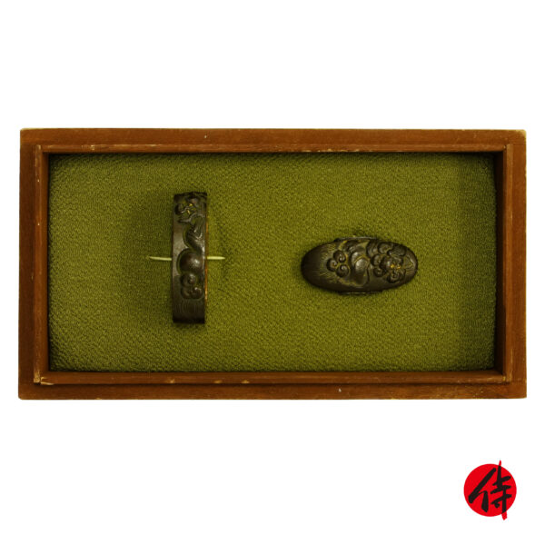 Antique Fuchi Kashira for Samurai Sword (F-39)