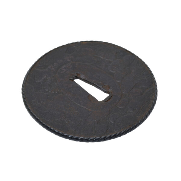 Antique Tsuba for Samurai Sword with NBTHK <strong><span style="color: #ff0000;">Hozon</span></strong> Certificate (T-716) - Image 6