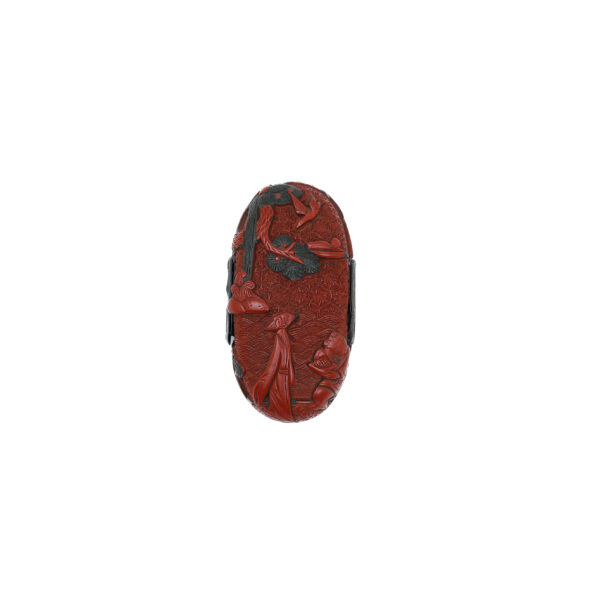 Antique Fuchi Kashira for Samurai Sword with NBTHK <strong><span style="color: #ff0000;">Hozon</span></strong> Certificate (F-42) - Image 3