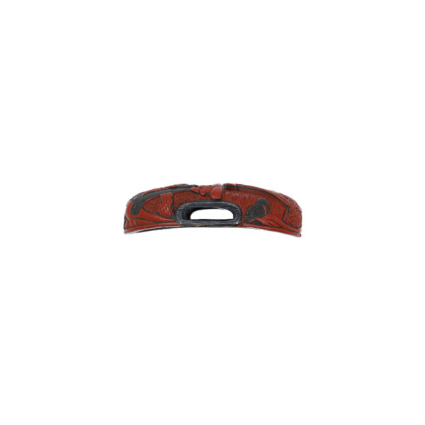 Antique Fuchi Kashira for Samurai Sword with NBTHK <strong><span style="color: #ff0000;">Hozon</span></strong> Certificate (F-42) - Image 5