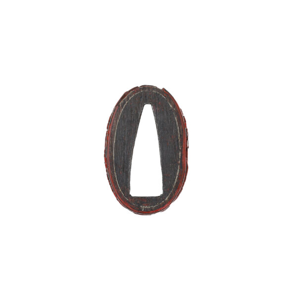 Antique Fuchi Kashira for Samurai Sword with NBTHK <strong><span style="color: #ff0000;">Hozon</span></strong> Certificate (F-42) - Image 9