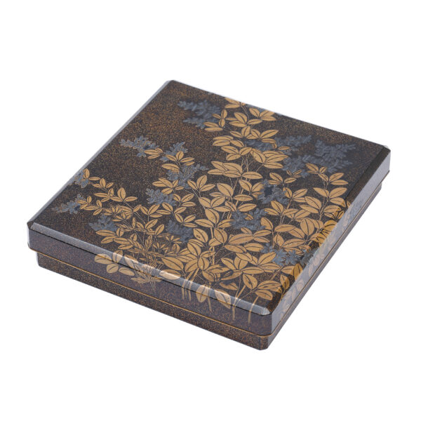 Japanese lacquer box<br>-Makie Suzuri Bako<br>Akikusa Zu (Suzuribako-18) - Image 7