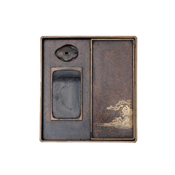 Japanese lacquer box<br>-Makie Suzuri Bako<br> Kari Zu  (Suzuribako-19) - Image 3