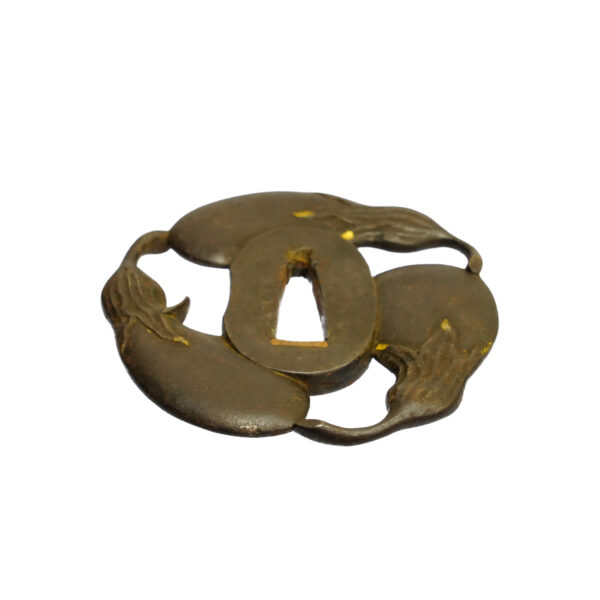 Antique Tsuba Set for Samurai Sword (T-699) - (T-701) - Image 12