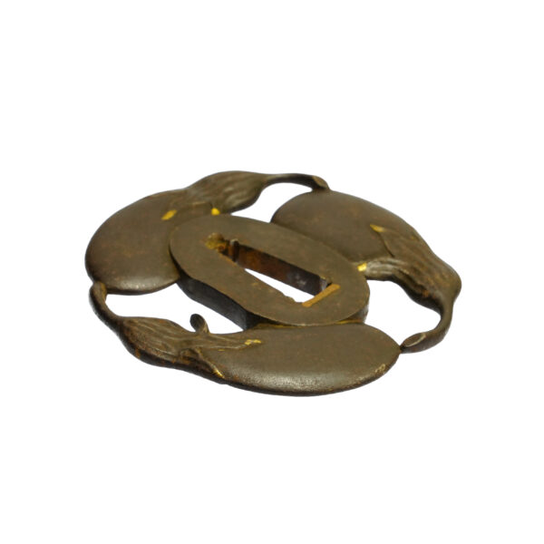 Antique Tsuba Set for Samurai Sword (T-699) - (T-701) - Image 13