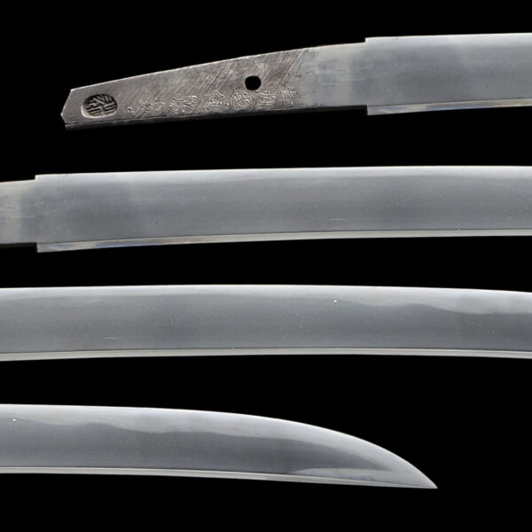 Antique Japanese Sword Wakizashi Signed by Dewa no Kuni Ju Katsuhide<br> NBTHK <span style="color: #ff0000;"><strong> Tokubetsu Hozon</strong> </span>Certificate - Image 2