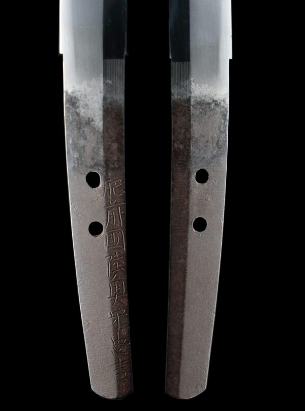 Antique Japanese Sword Daisho Attributed to Kaneharu /Signed by Mutsu no Kami Tadayoshi NBTHK<span style="color: #ff0000;"> Hozon </span>Certificate and<span style="color: #ff0000;"><strong> Tokubetsu Hozon</strong></span> Certificate - Image 17