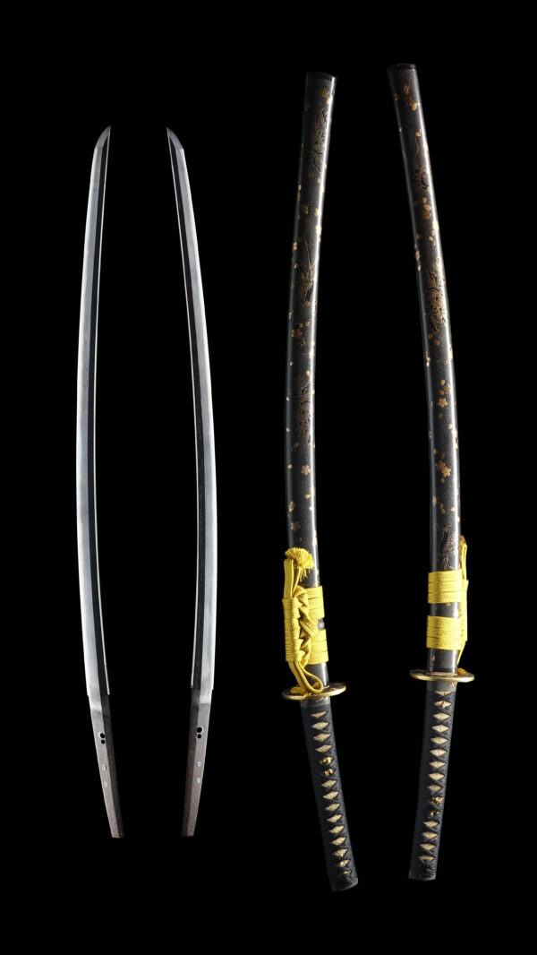 Antique Japanese Sword Daisho Attributed to Kaneharu /Signed by Mutsu no Kami Tadayoshi NBTHK<span style="color: #ff0000;"> Hozon </span>Certificate and<span style="color: #ff0000;"><strong> Tokubetsu Hozon</strong></span> Certificate - Image 13