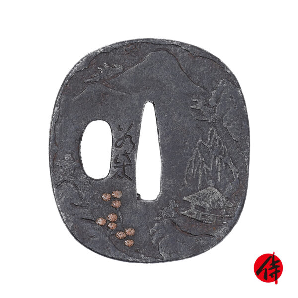 Antique Tsuba for Samurai Sword (T-742)