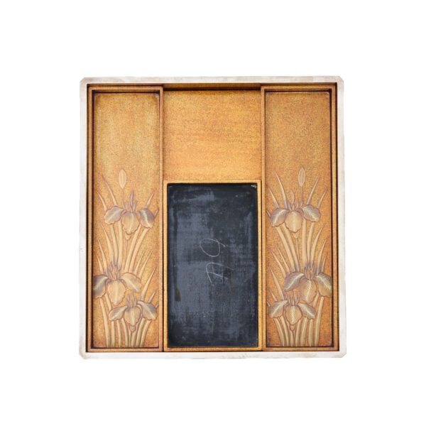 Japanese lacquer box<br>-Makie Suzuri Bako<br> Bajo Musha Zu (Suzuribako-21) - Image 4