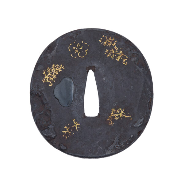 Antique Tsuba for Samurai Sword with Nihon Tousougu Kenkyukai Certificate (T-755) - Image 3
