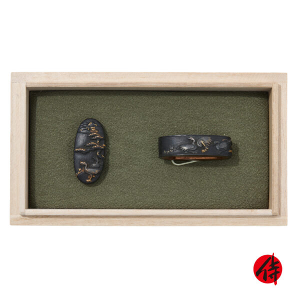 Antique Fuchi Kashira for Samurai Sword (F-44)