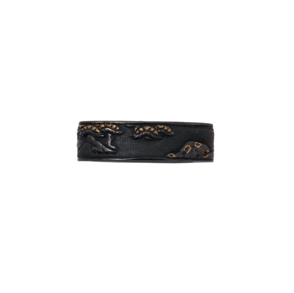 Antique Fuchi Kashira for Samurai Sword (F-46) - Image 8