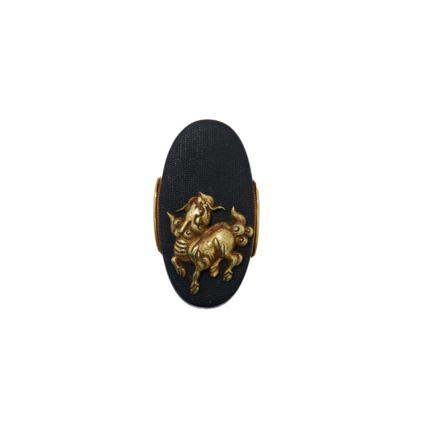 Antique Fuchi Kashira for Samurai Sword (F-46) - Image 3