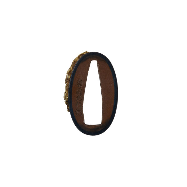 Antique Fuchi Kashira for Samurai Sword (F-46) - Image 10