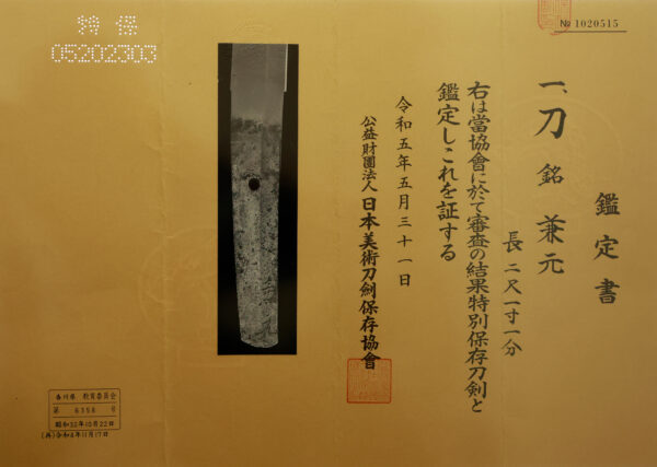 Antique Japanese Sword Daisho Signed by Kanemoto<br> NBTHK <span style="color: #ff0000;"><strong>Tokubetsu Hozon</strong></span> and <span style="color: #ff0000;">Hozon</span> Certificate - Image 40