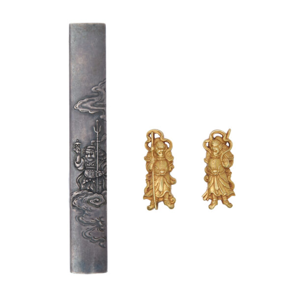 Antique Kozuka and Menuki for Samurai Sword (KM-4) - Image 2