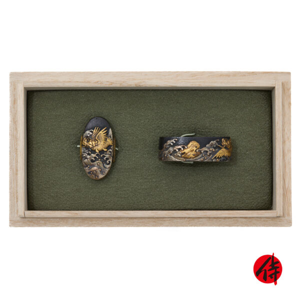 Antique Fuchi Kashira for Samurai Sword (F-43)