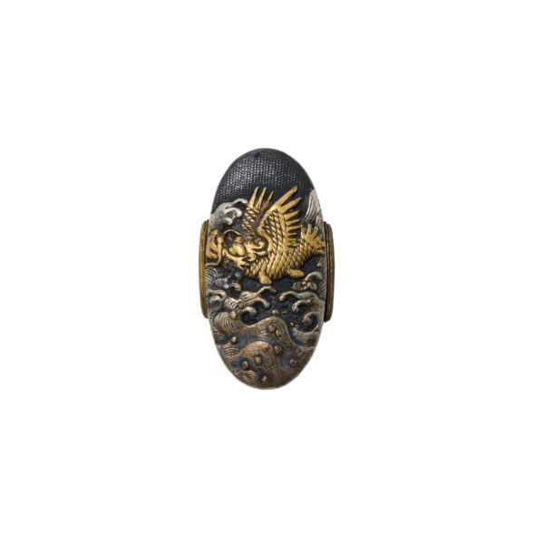 Antique Fuchi Kashira for Samurai Sword (F-43) - Image 2