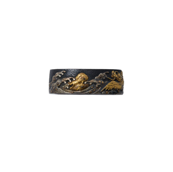 Antique Fuchi Kashira for Samurai Sword (F-43) - Image 6