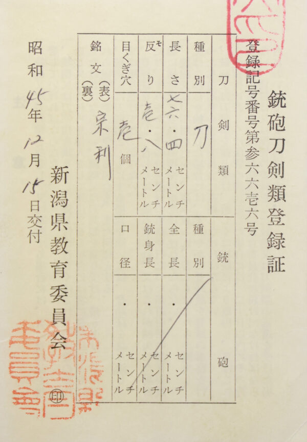 Antique Japanese Sword Katana signed by Tosa Munetoshi <br> NTHK Kanteisho Certificate - Image 21