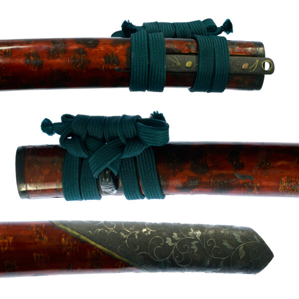 Antique Japanese Sword Wakizashi Signed by Mutsu no Kami Fujiwara Nobusada<br>NBTHK <span style="color: #ff0000;">Hozon </span>Certificate - Image 25