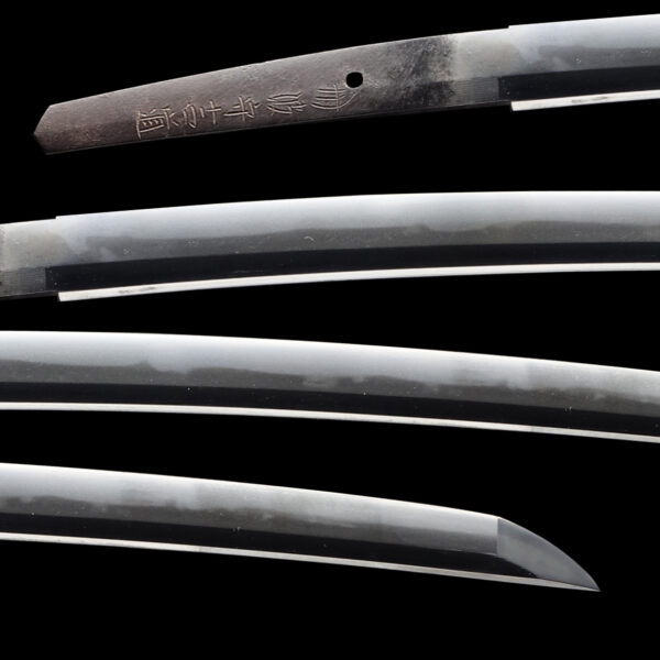 Antique Japanese Sword Wakizashi Signed by Tanba no Kami Yoshimichi <br>NBTHK <span style="color: #ff0000;">Hozon </span>Certificate - Image 2