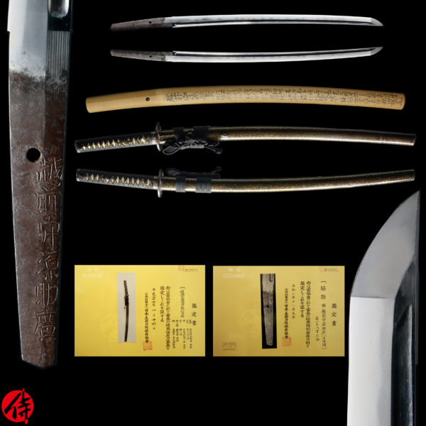 Antique Japanese Sword Wakizashi Signed by Sukehiro <br>NBTHK <span style="color: #ff0000;"><strong>Tokubetsu Hozon</strong> </span>＆<span style="color: #ff0000;">Hozon </span> Tosogu Certificate