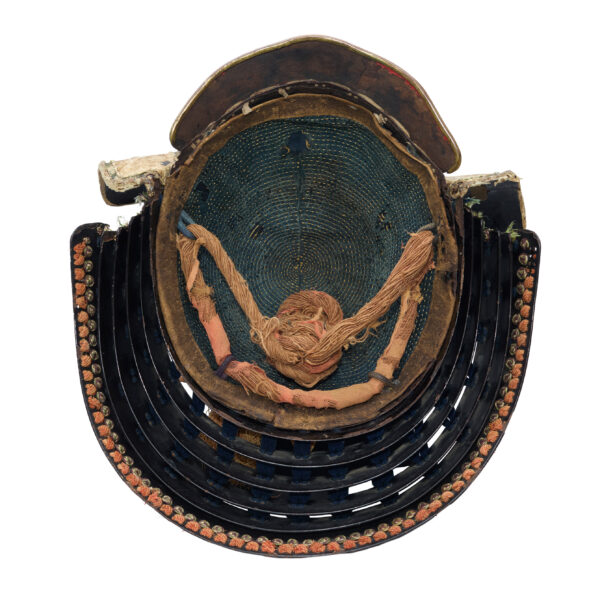 Antique Samurai Helmet <br>Mid Edo Period Rokumai Bari Kawari Kabuto with <span style="color: #ff0000;"><strong>Kicho</strong></span> Shiryo Certificate</span></strong> (KT-41) - Image 9