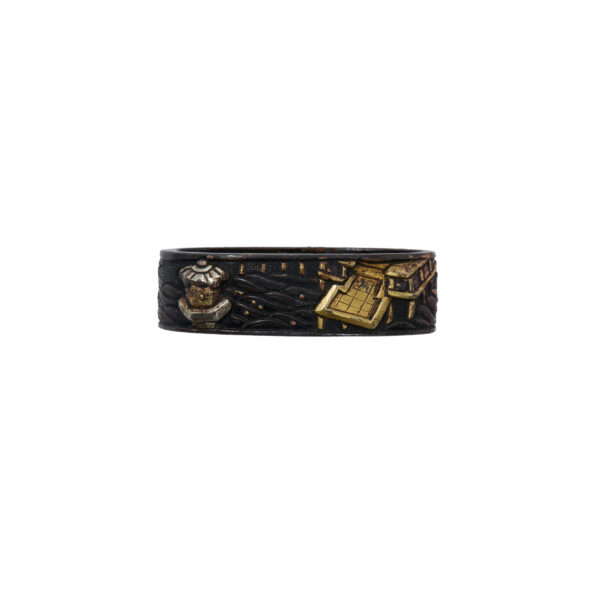 Antique Fuchi Kashira for Samurai Sword (F-45) - Image 6