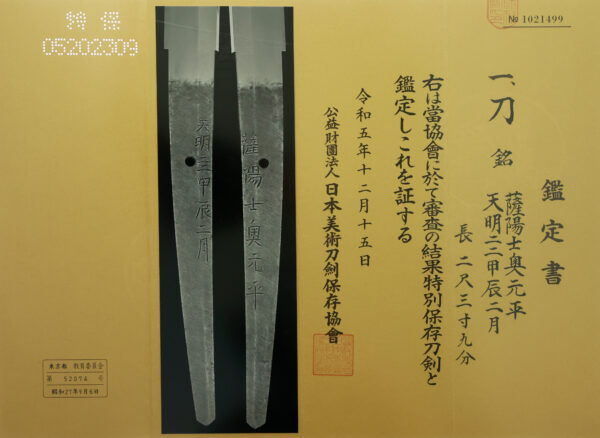 Antique Japanese Sword Katana Signed by Motohira<br>NBTHK<span style="color: #ff0000;"><strong> Tokubetsu Hozon</strong> </span>Certificate - Image 20