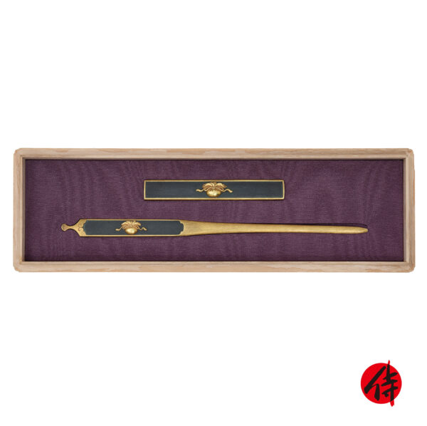 Antique Kougai and Kozuka for Samurai Sword<br> with NTHK Certificate<br>(KK-1)