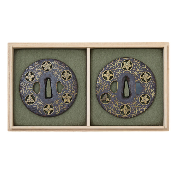 Antique Tsuba Daisho Set for Samurai Sword (T-721) - Image 2