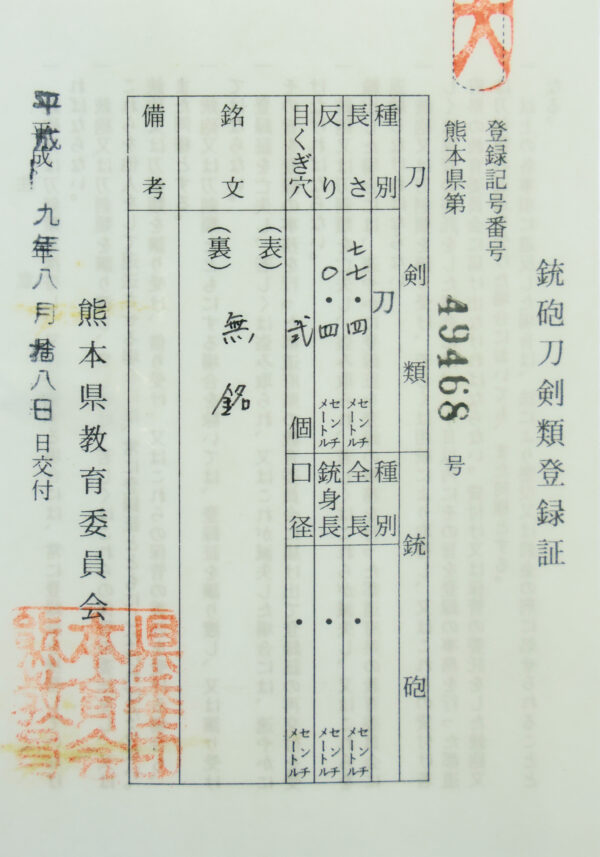 Antique Japanese Sword Katana Attributed to Takada Sadayuki<br> NTHK Kanteisho Certificate for the blade - Image 27