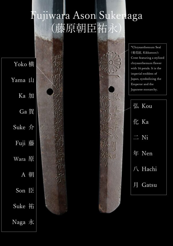 Antique Japanese Sword Katana Signed by Yokoyama Sukenaga <br>NBTHK<span style="color: #ff0000;"><strong> Tokubetsu Hozon</strong> </span>for the blade& <span style="color: #ff0000;">Hozon</span> for the Koshirae - Image 25