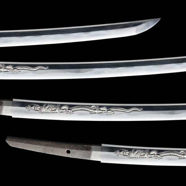 Antique Japanese Sword Wakizashi signed by Tadatsuna <br> NTHK Kanteisho Certificate - Image 3