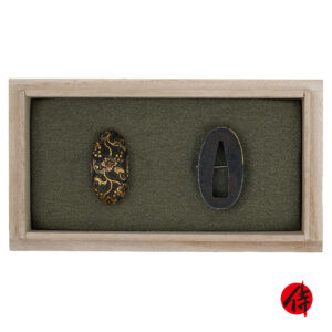 Antique Fuchi Kashira for Samurai Sword (F-32)