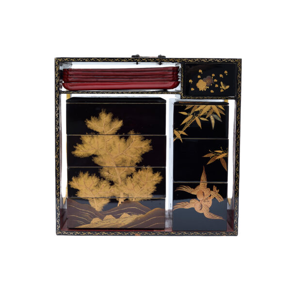 Antique Japanese Lacquer Box<br> (Bento-07) - Image 3