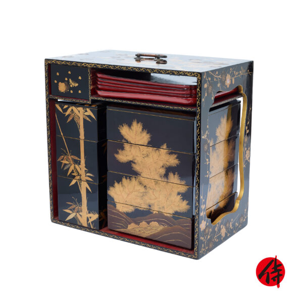 Antique Japanese Lacquer Box<br> (Bento-07)