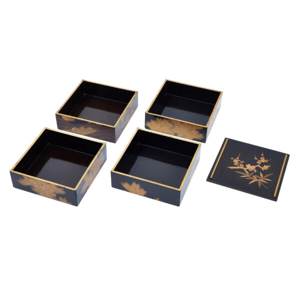 Antique Japanese Lacquer Box<br> (Bento-07) - Image 11