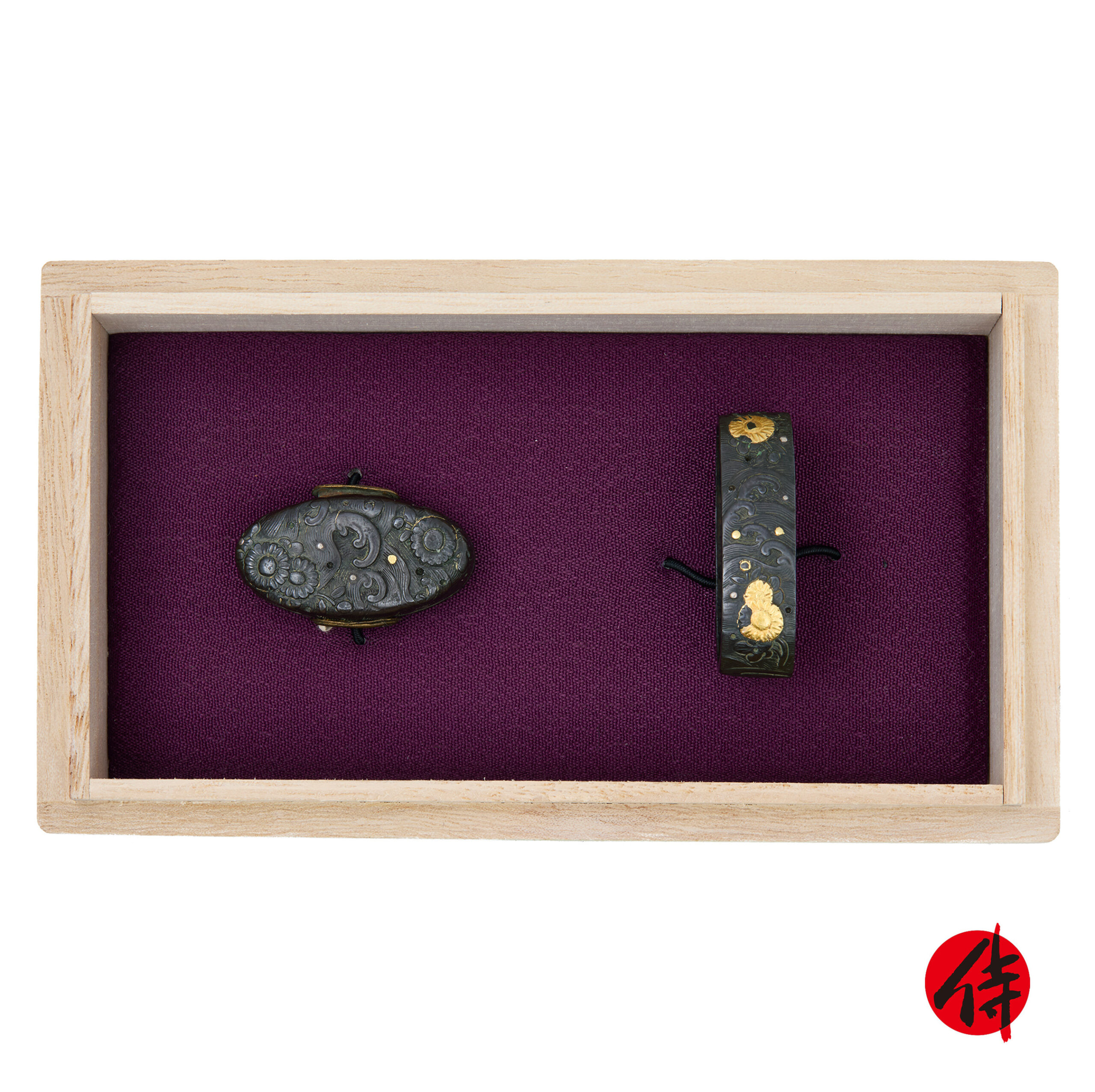 Edo period Antique Fuchi Kashira for Samurai Sword with NBTHK