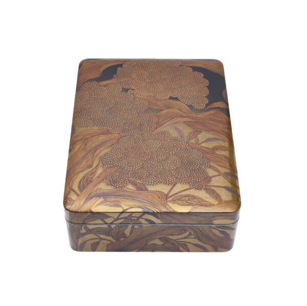 Japanese lacquer box Set<br>-Makie Bunko and Suzuribako<br>Akikusa Zu (Bunko-Suzuri-set 01) - Image 6
