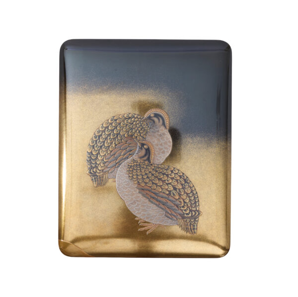 Japanese lacquer box Set<br>-Makie Bunko and Suzuribako<br>Akikusa Zu (Bunko-Suzuri-set 01) - Image 3