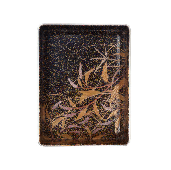 Japanese lacquer box Set<br>-Makie Bunko and Suzuribako<br>Akikusa Zu (Bunko-Suzuri-set 01) - Image 10