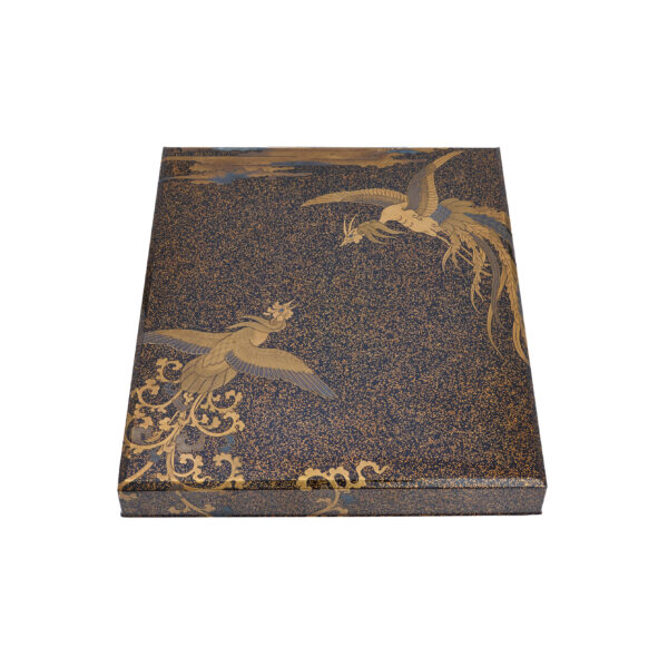 Japanese lacquer box Set<br>-Makie Bunko and Suzuribako<br>Houou Zu (Bunko-Suzuri-set 02) - Image 12
