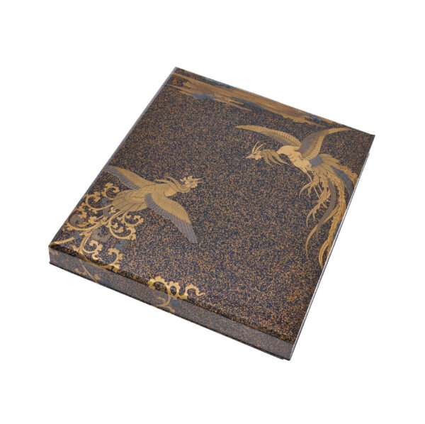 Japanese lacquer box Set<br>-Makie Bunko and Suzuribako<br>Houou Zu (Bunko-Suzuri-set 02) - Image 13